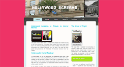 Desktop Screenshot of hollywoodscreams.com