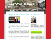 Tablet Screenshot of hollywoodscreams.com